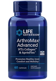 Life Extension ArthroMax Advanced with NT2 Collagen & ApresFlex / 60 Capsules.