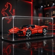 Acrylic Display Case Dustproof Showcase for LEGO 42143 Ferrari Daytona SP3