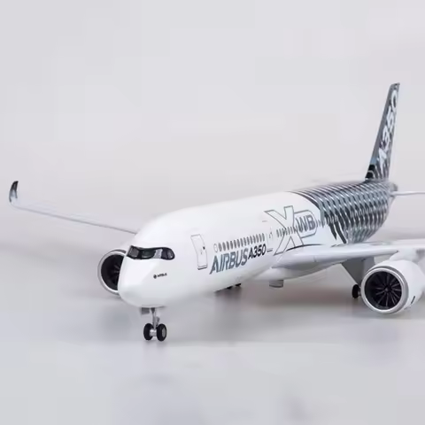 Display Plane 1:160 47CM for Toys Airbus A350 XWB Carbonfiber Airlines Lightweight Die-cast Resin Ai