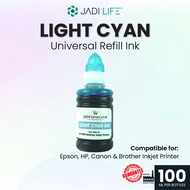 Jadi Universal Inkjet Printer CISS Refill Dye Ink Light Cyan 100ml For Use In HP 678 680 682 60 61 67 703 704 46 22 21