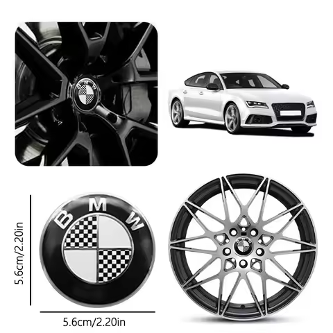 4Pcs 56/60/65MM Car Wheel Hub Cap Center Sticker Emblem Auto Badge Decal Accessories For BMW G30 F02