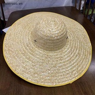 ruierccc Sunshade Hat Braided Straw Hat Farmers Outdoor Sunblock Hat Pastoral Agricultural Sunblock 