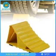 [Almencla1] Truck Car Wheel Chock Non Slip Wheel Stopper Multifunctional Accessory Scratch Resistant Universal Triangle Base Tire Chock