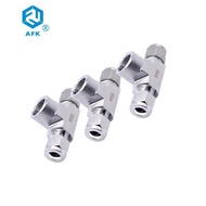 6mm Tube x 1/8"G/NPT Female x 6mm Tube Tube fitting Compression Branch Tee Pipe Fitting Double ferru