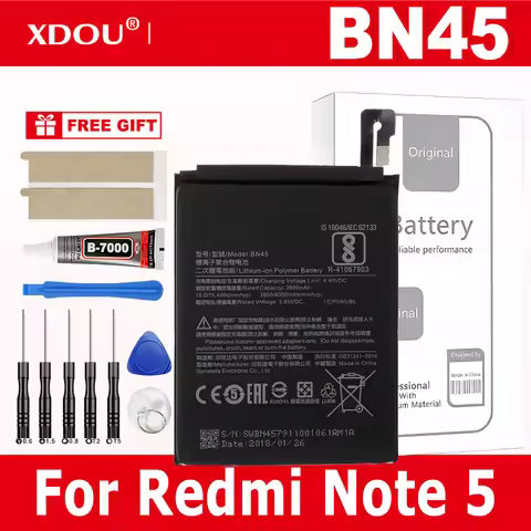 Brand New BN45 4000mAh Battery For Xiaomi Redmi Note 5 Note5 BN45 High Quality Phone Replacement Bat
