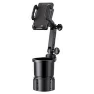 Car Cup Holder Expander with Cell Phone Mount 360 Rotation Cup Holder Expander Smartphone Mount Auto