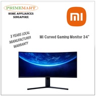 (Local Set) Xiaomi Mi Curved Gaming Monitor 34" + 3 Years Xiaomi SG Warranty + Free delivery