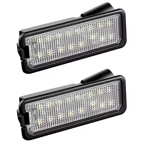 A81P-For Polo 6N2 9N 6R 6C Passat B6 B7 2Pcs Car LED Rear License Plate Light Lamp Canbus