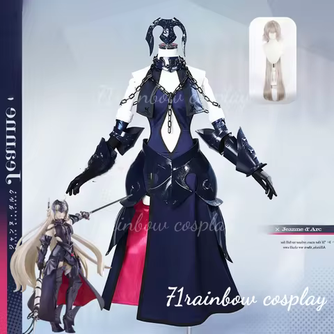 FGO Joan of Arc Cosplay Game Fate/Grand Order Saber Black Jeanne d'Arc Cosplay Costume Uniforms Sets