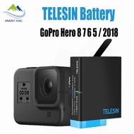 แบตเตอรี่ กล้อง GoPro Hero 8 7 6 5 / 2018 TELESIN Battery แบต Gopro8 Gopro7 Gopro6 Gopro5 Hero2018 1220 mAh batt