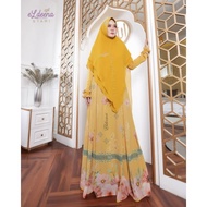 Gamis Mimosa eldeena syari // gamis printing series ORI eldeena syar'i // eldena syar'i // kanaya