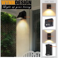 Wynn Design [Outdoor Wall Light] Indoor Led Effect Weather Proof Wall Lamp Lampu Dinding Lampu Tembo