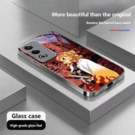 Anime Kimetsu No Yaiba Rengoku Kyoujurou Tempered Glass Case For Samsung S20 S21 S22 S23 S24 S25 Plu
