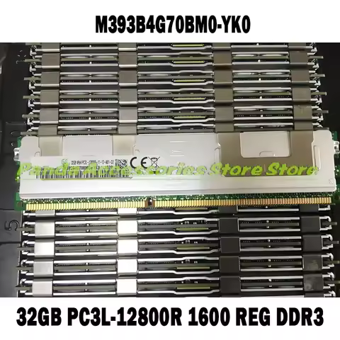 1PCS M393B4G70BM0-YK0 32GB PC3L-12800R 1600 REG DDR3 Memory Module