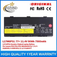 L17M6P51 77+ 11.4V 90Wh 7900mAh L17L6P51 Genuine Original Laptop Battery For Lenovo P50 P51 P52 SB10
