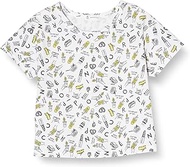 Lope Picnic Kids T-shirt [Isogui Hito Hisa × ROPE' PICNIC KIDS] Handwriting Style Total Pattern T-shirt White Sub (11), Silosub (11), 120