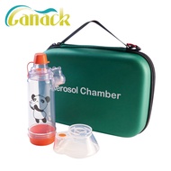 Canack Human Aerosol Chamber Silicone Aerosol Inhaler Chamber Nebulization Bottle Asthma Spacer