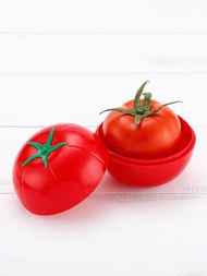 1入組番茄保鮮創意番茄形狀蔬菜容器