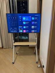 ProPre电视推车 艺术电视支架 落地电视架 电视挂架 移动壁挂架白色款小米索尼海信 42-75英寸