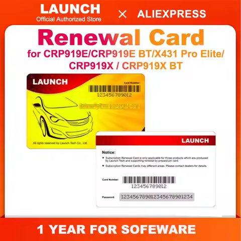 LAUNCH Renewal Card for CRP919E/CRP919E BT/X431 Pro Elite/ CRP919X / CRP919X BT