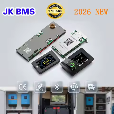 JK Smart BMS 8S-16S 48V 150A PB1A16S15P Active Balance Bluetooth LiFePo4 Li-ion LTO for Solar/Home/R