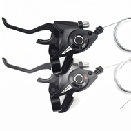 Aluminum Alloy Integrated Mountain Bike Shifter 7/8 Speed 21/24 Speed Universal Adjuster Single Bike