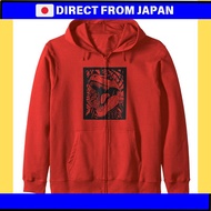 Dinosaur fossil, prehistoric dinosaur zip-up hoodie