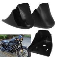 รถจักรยานยนต์สีดำเงา/สีดำเงาด้านหลังสปอยเลอร์บังโคลน Air DAM Chin fairing สำหรับ Harley XL Sportster