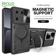 Lenuo Ốp cho Infinix Note 30 30 Pro 30 VIP Bìa bảo vệ máy ảnh có hỗ trợ tròn màu đen