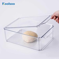 [Koolsoo] Pizza Dough Proofing Box Clear Baking Accessory 12 x 8inch Dough Balls Container