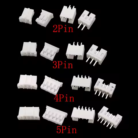 100Pcs JST PH 2.0 2P 3P 4P 5Pin Male Plug Female Socket Plastic Housing Pin Header Terminal Wire Con