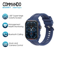 EVO Smart Watch Commando Bluetooth Call Resin Strap