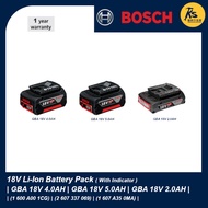 BOSCH 18V Battery Pack GBA 18V 2.0AH | 18V 4.0AH | 18V 5.0AH Battery (1 607 A35 0MA) | (1 600 A00 16