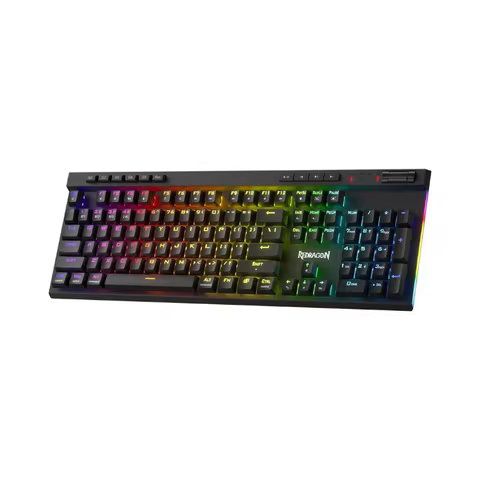 Redragon K580 PRO Wireless RGB Gaming Keyboard, 3-Modes 104 Keys Mechanical Keyboard Hot-Swap Socket