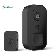 Wireless Video Doorbell Camera Doorbell Smart Doorbell Easy Installation Support 2.4G Wifi Black