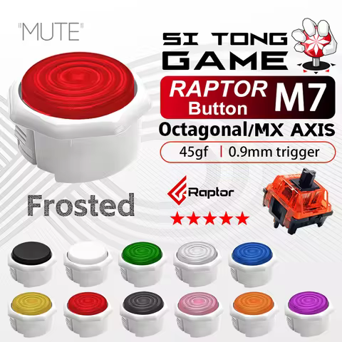 M7/Octagonal/Street Fighter6/Raptor axis/2.8 hot plug/Frosted cap/Transparent frame/Mechanical butto