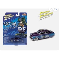 KentNgoShop Johnny Lightning Rat Flink 1949 Mercury Coupe model car - 1/64 scale