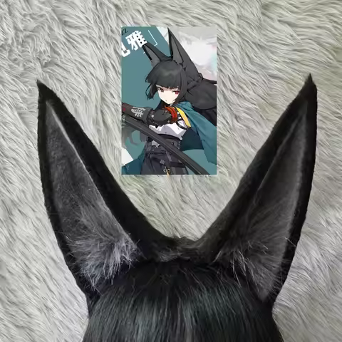 Hoshimi Miyabi Cosplay ZZZ Game Zenless Zone Zero Black Ears Hairpin Role Palying Holloween Party Ro