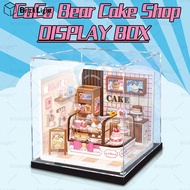 BrickLight™for Rolife rolife Super World Bear CoCo Cake Shop Figure Display Box Model Box Transparen