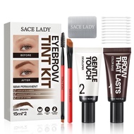 SACELADYE Eyebrow Dyeing Set, Lasting Waterproof Sweatproof Eyebrow Dyeing Cream Set