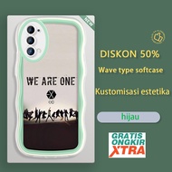 OPPO Reno 2Z 3 4 4F 5 5K 6 7 8 8T 7Z 8Z 9 F21 S A1 Pro 5G 4G Phone Case WE ARE ONE EXO colorful wave