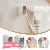 UMISTYDREAMUM9U Toothbrush Rack, Flip-top Wall Mounted Toothbrush Holder, Dustproof Electric Toothbr
