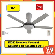 KDK K14Y5-GY Remote Control Ceiling Fan 5 Blade (56")