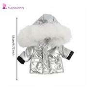 [Menolana] SiaBiced OB11 Doll Jacket Padded Design OB11 Doll Outfit Faux Hood 1/12 Scale BJD Clothes