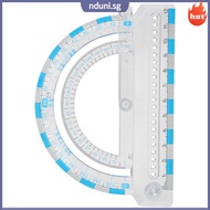 🎒 Transparent Plastic Swing Arm Protractor for Math Geometry Classroom Use