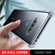 【Crystal Clear】For Xiaomi Black Shark 4 4pro Soft Rubber Gel Jelly Case Transparent Military Grade Anti-Scratch Resistant Back Cover Skin