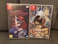 (Set賣) Nintendo Switch 血咒之城：暗夜儀式 Bloodstained + 血咒之城：月之詛咒 Bloodstained 2 (類似惡魔城)