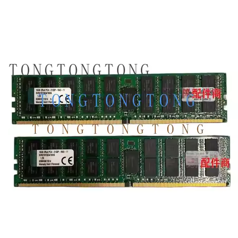 TT For Kingston 16G 2RX4 PC4-2133P DDR4 ECC REG Server Memory KVR21R15D4/16