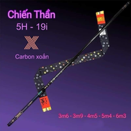 Cần câu tay Chiến Thần 5H-19i tặng kèm ngọn phụ + phao + trục sale giá rẻ
