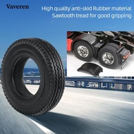 [Vaveren] 2Pcs RC Car Spare Parts Rubber Tractor Tire 85mm for 1/14 RC Car Accessories